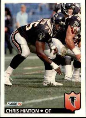 Chris Hinton #8 Football Cards 1992 Fleer