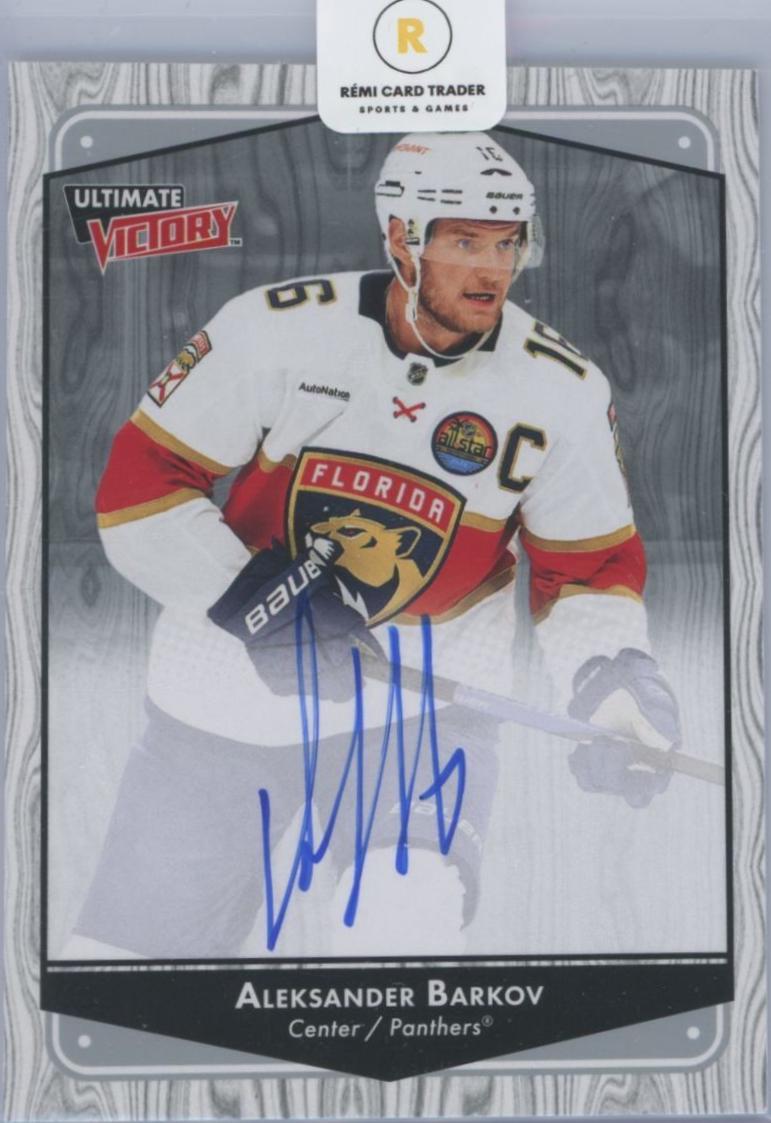 Aleksander Barkov #UVA-AB Hockey Cards 2022 Upper Deck Ultimate Collection Victory Retro Autograph