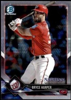 Bryce Harper #BNR-BH Baseball Cards 2018 Bowman Chrome National Convention