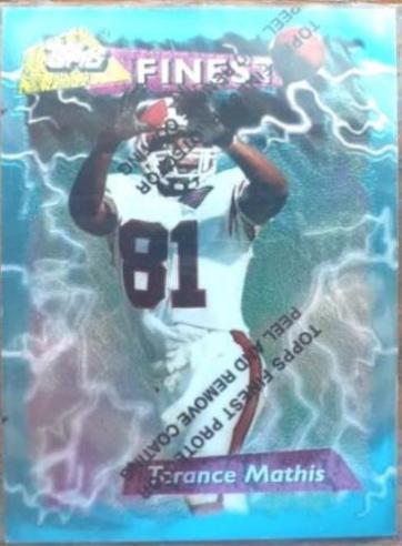 Terance Mathis #169 Football Cards 1995 Topps Finest Boosters