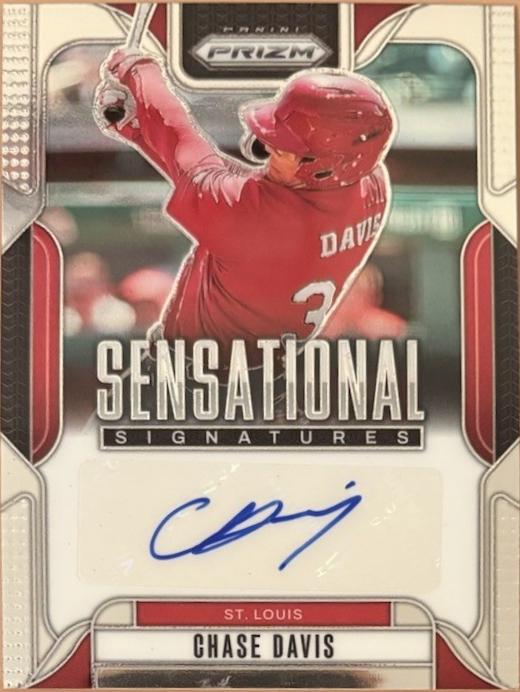 Chase Davis #SS-CD 2025 Panini Prizm Baseball Sensational Signatures