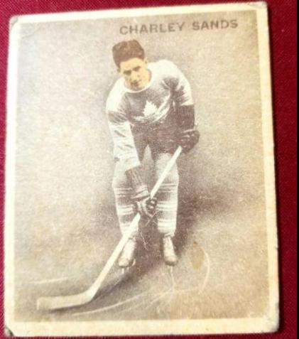 Charley Sands #58 Hockey Cards 1933 World Wide Gum Ice Kings