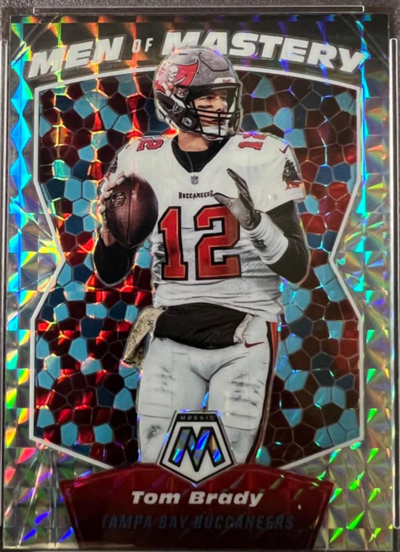 Tom Brady #MM1 Football Cards 2020 Panini Mosaic Men of Mastery