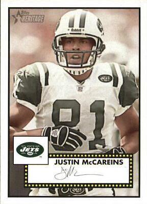 Justin McCareins #2 Football Cards 2006 Topps Heritage