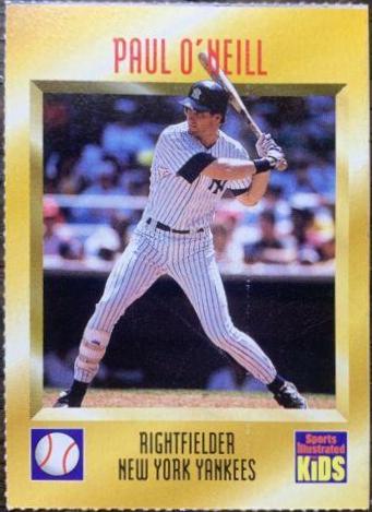 Paul O'Neill #391 Baseball Cards 1997 Sports Illustrated For Kids