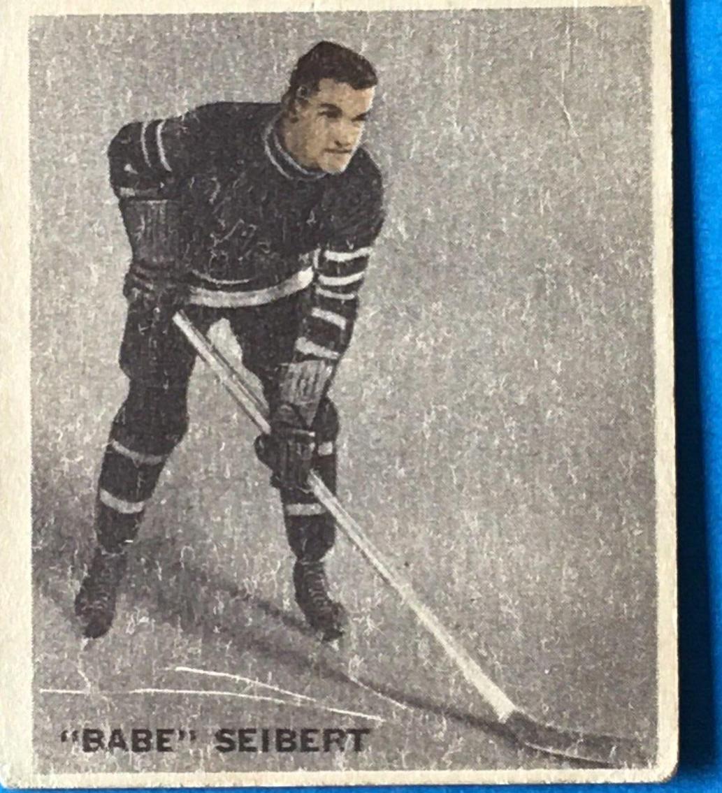 Babe Seibert #8 Hockey Cards 1933 World Wide Gum Ice Kings