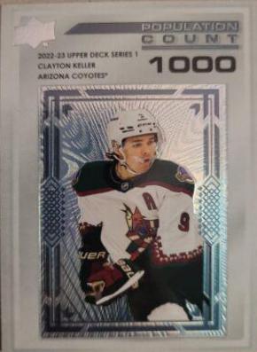 Clayton Keller #PC-20 2022-23 Upper Deck Hockey Population Count 1000