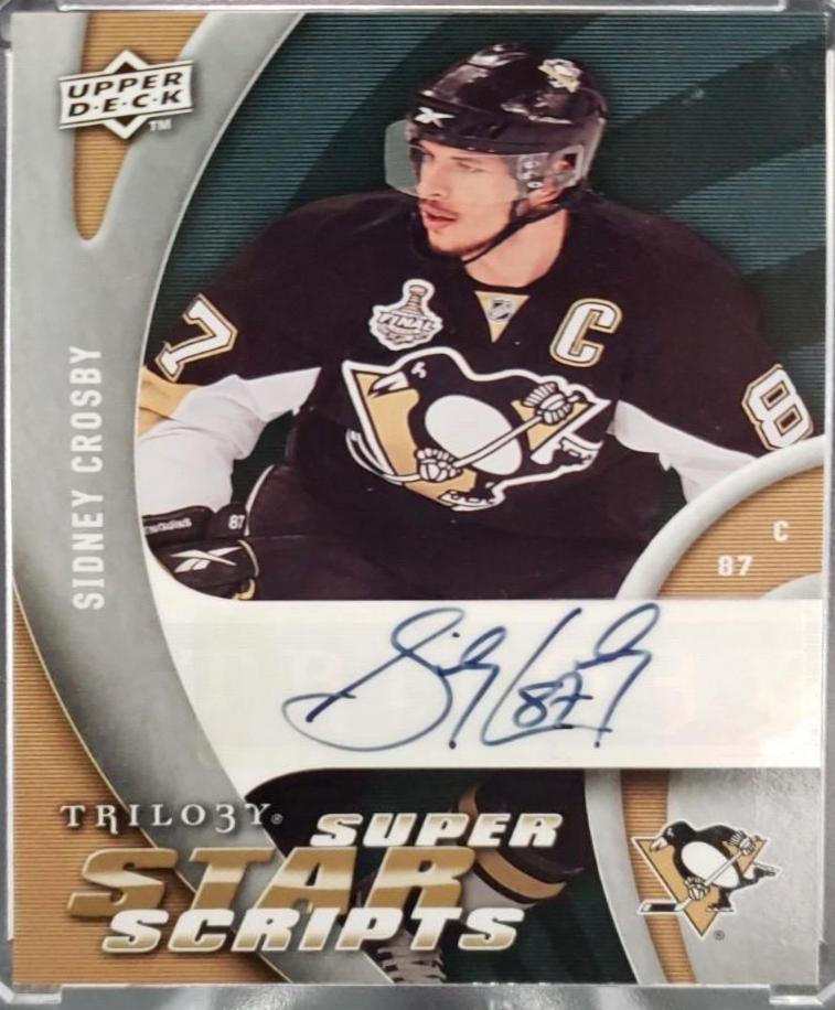 Sidney Crosby #SS-SC 2009 Upper Deck Trilogy Superstar Scripts Hockey