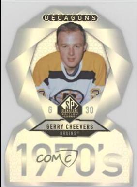Gerry Cheevers #DC-19 Hockey Cards 2020 SP Signature Edition Legends Decagons
