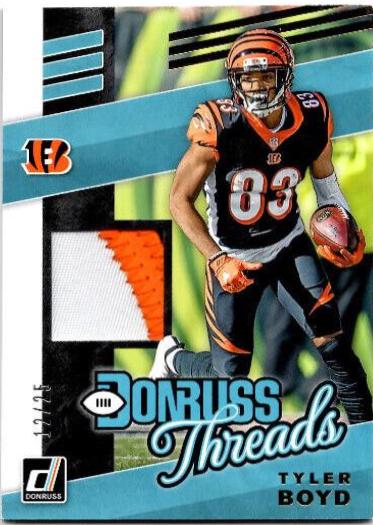 Tyler Boyd #T 29 Football Cards 2019 Donruss Donruss Threads