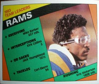 Rams Team Leaders: Eric Dickerson