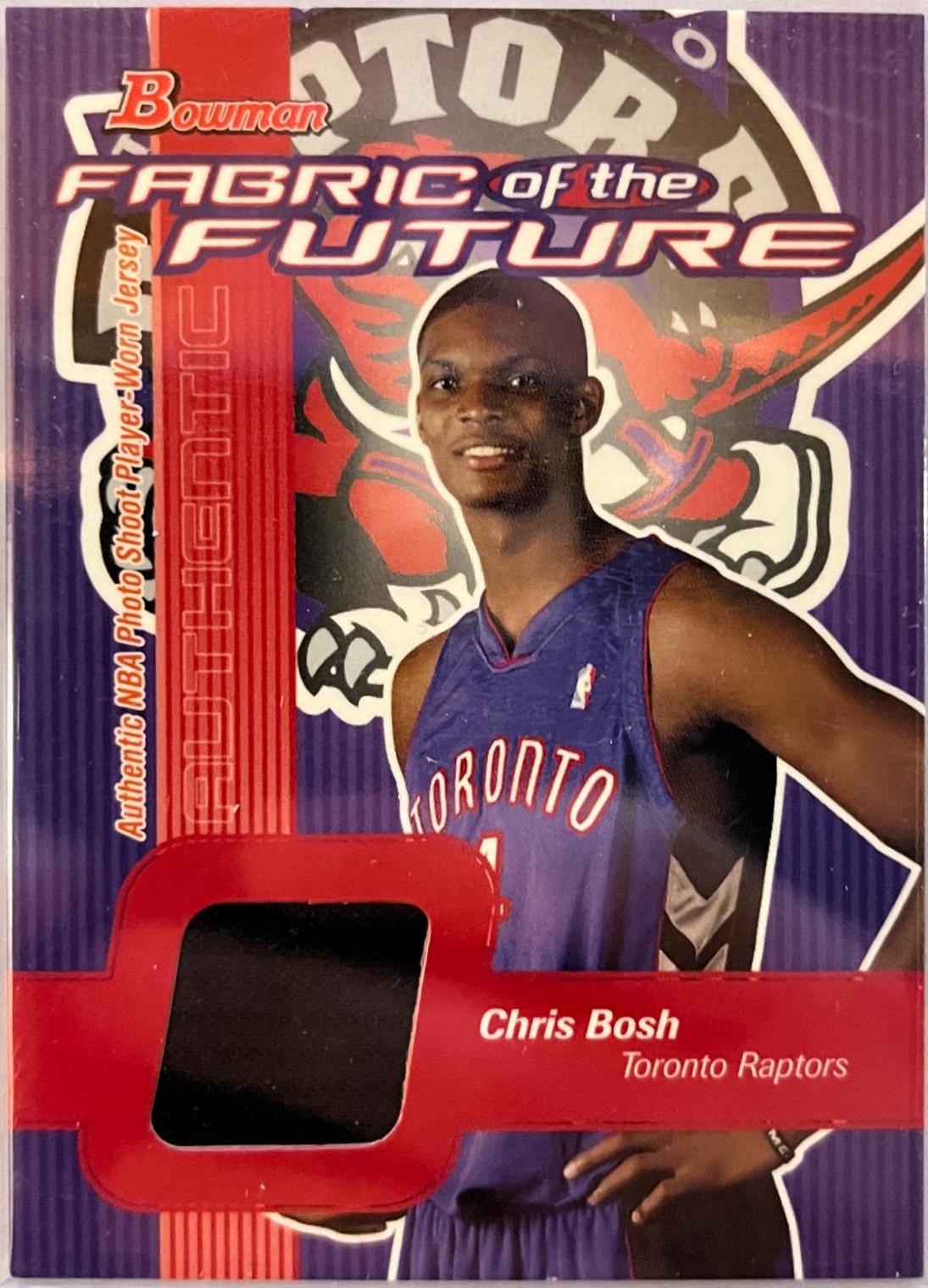 Chris Bosh #FF-CB Basketball Cards 2003 Bowman Rookies & Stars Fabric of the Future