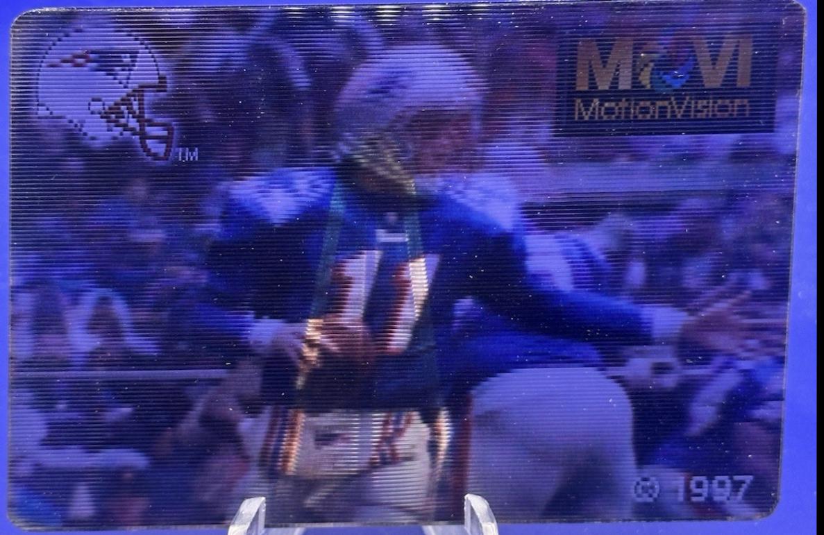 Drew Bledsoe #28 1997 Motion Vision Football