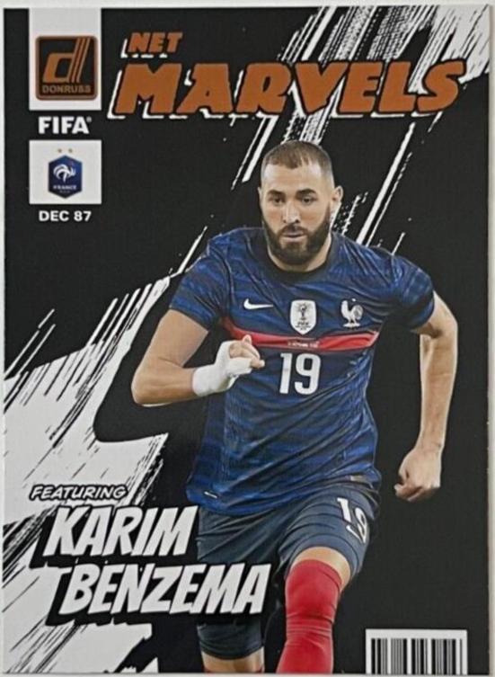 Karim Benzema #10 2022 Panini Donruss Net Marvels Soccer