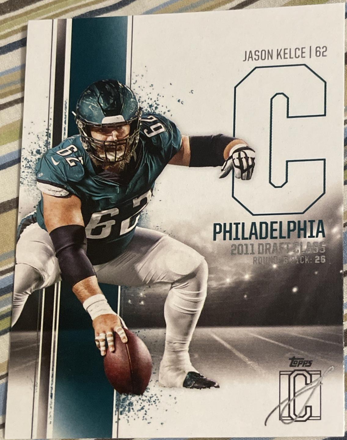 Jason Kelce #43 Football Cards 2024 Topps Signature Class