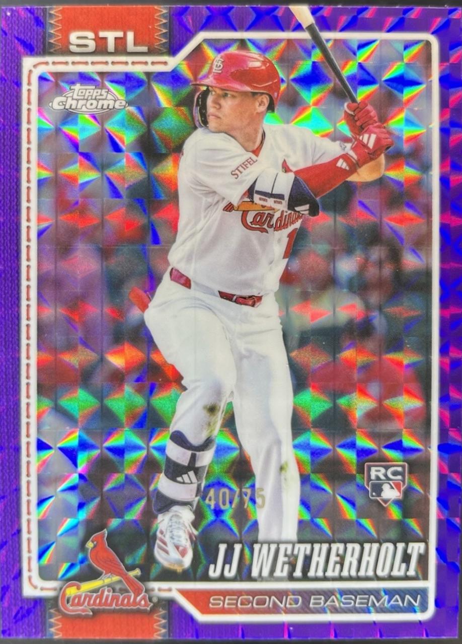 JJ Wetherholt [Purple Geometric Refractor] (2026 Topps Chrome)