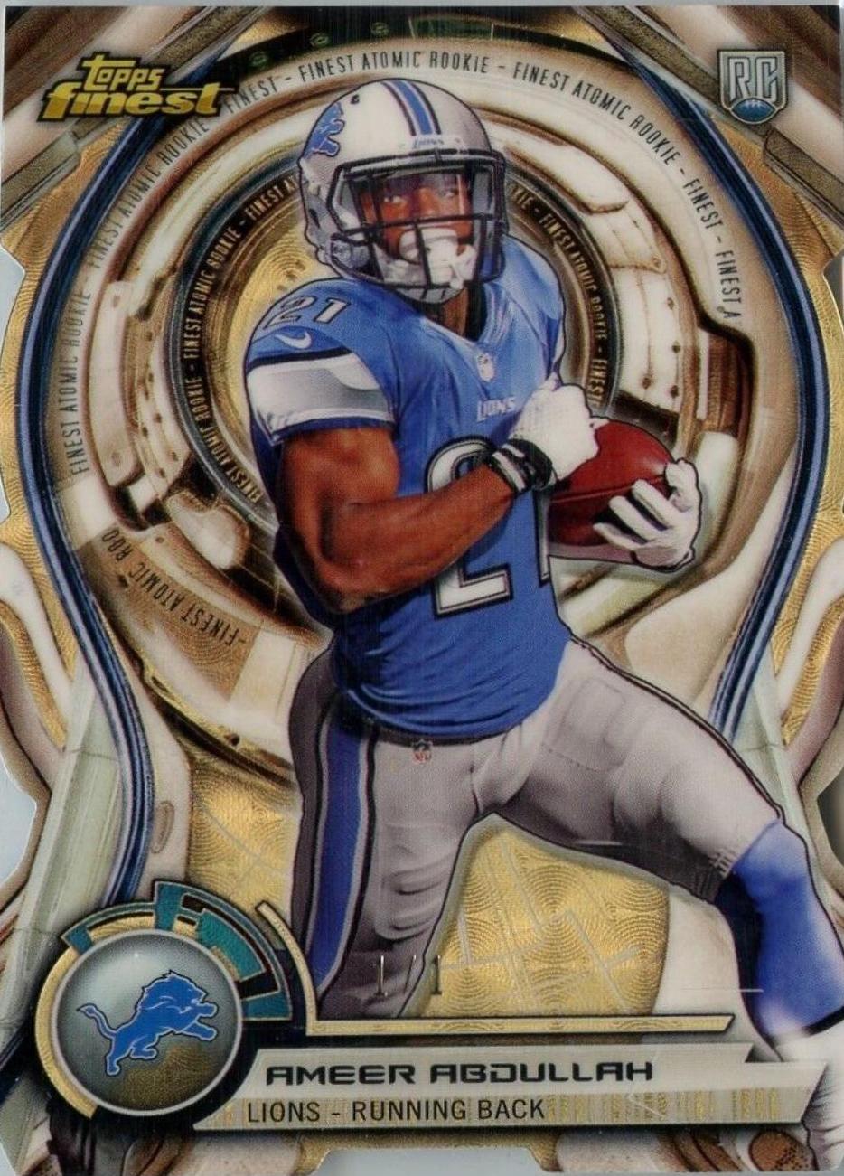 Ameer Abdullah #ARDC-AA Football Cards 2015 Topps Finest Atomic Rookie Die-Cut