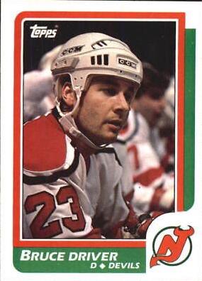 Bruce Driver #19 Hockey Cards 1986 Topps