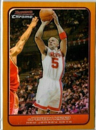 Jason Kidd Gold Refractor #60 Basketball Cards 2006 Bowman Chrome