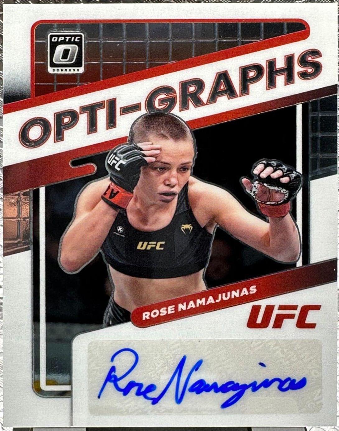 Rose Namajunas #OG-RNJ Ufc Cards 2022 Panini Donruss Optic UFC Opti Graphs