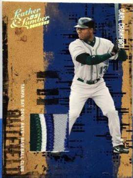 Carl Crawford #21 Baseball Cards 2005 Donruss Leather & Lumber