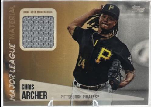 Chris Archer #CA Baseball Cards 2019 Topps Major League Material