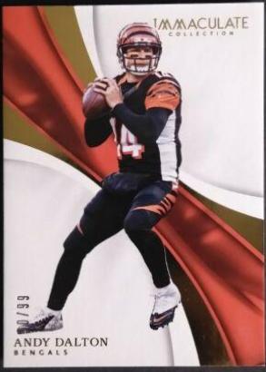 Andy Dalton #19 Football Cards 2017 Panini Immaculate Collection
