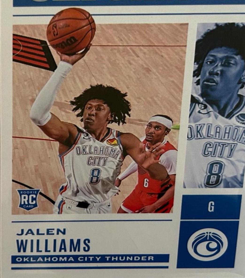 Jalen Williams #40 Basketball Cards 2022 Panini Chronicles