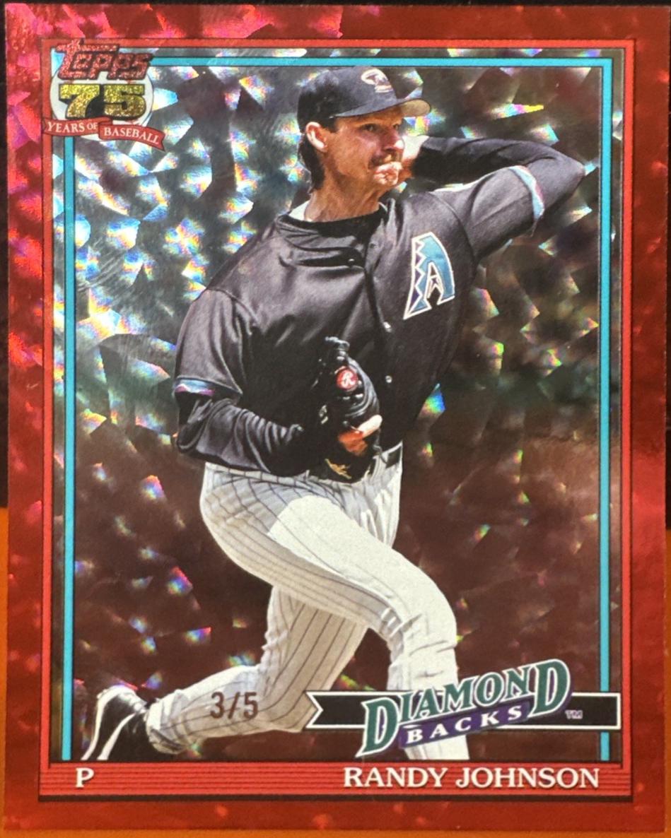 Randy Johnson [Red Crackleboard Foil] #T91-67