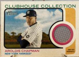 Aroldis Chapman #CC-AC Baseball Cards 2022 Topps Heritage Clubhouse Collection Relics