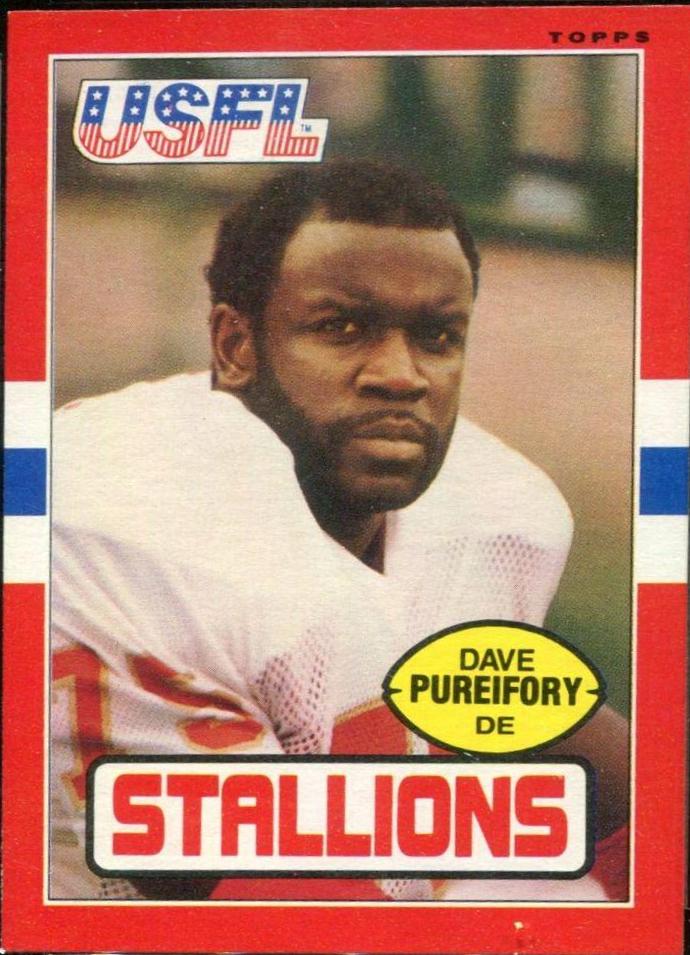Dave Pureifory #26 Football Cards 1985 Topps USFL