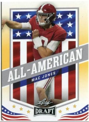 Mac Jones #46 Football Cards 2021 Leaf Draft