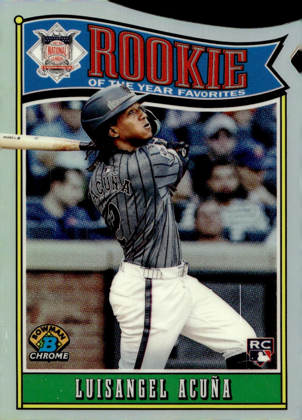 Luisangel Acuna #ROY-4 Baseball Cards 2025 Bowman Rookie of the Year Favorites