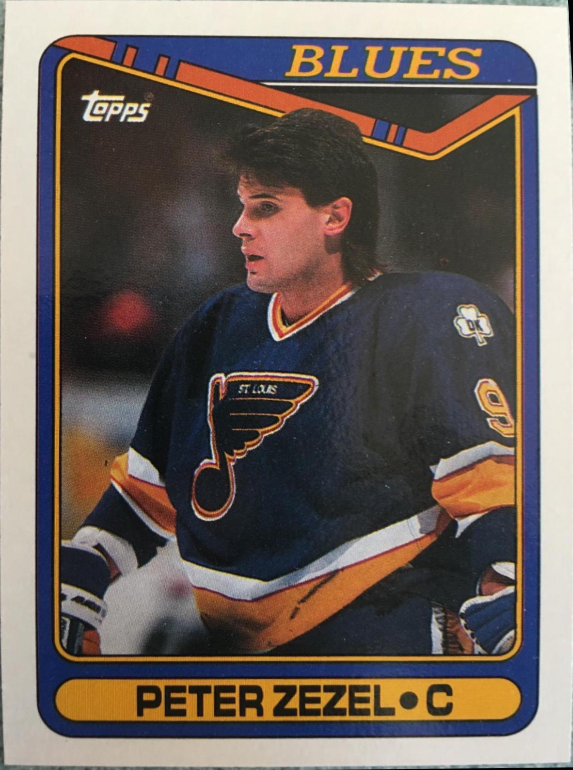 Peter Zezel #15 Hockey Cards 1990 Topps