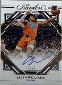 Jalen Williams #9 Basketball Cards 2022 Panini Flawless Finishes Auto