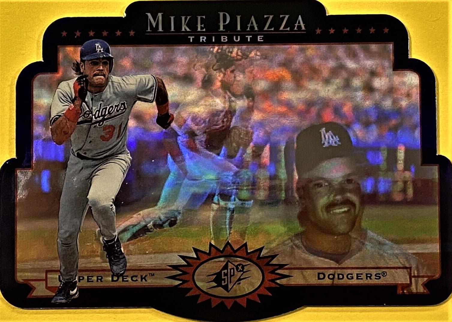 Mike Piazza #MP1 Baseball Cards 1996 SPx Mike Piazza Tribute