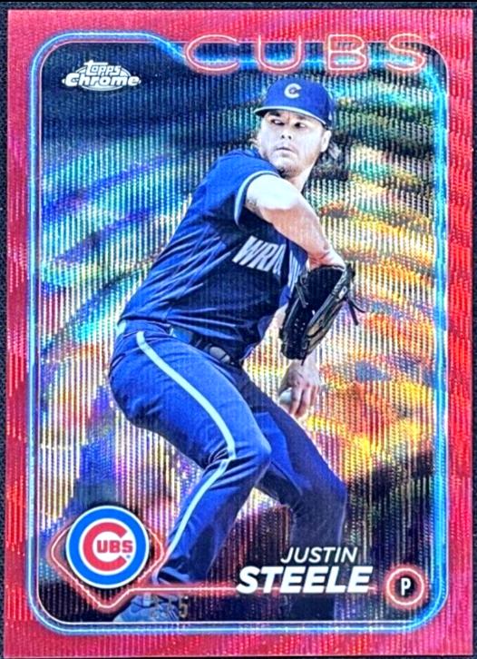Justin Steele [Red Wave Refractor] #258