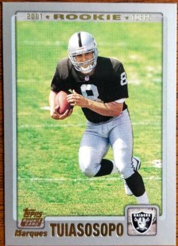 Marques Tuiasosopo #347 Football Cards 2001 Topps