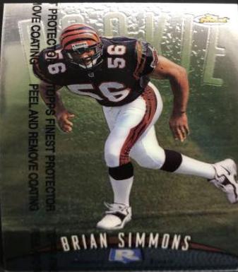 Brian Simmons #126 Football Cards 1998 Topps Finest