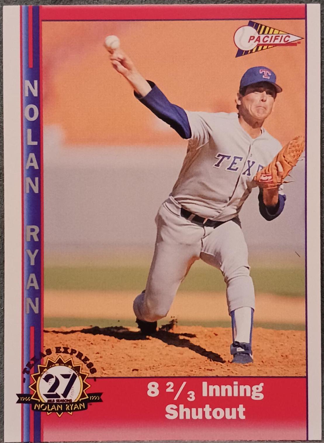 Nolan Ryan #229 Baseball Cards 1991 Pacific Nolan Ryan