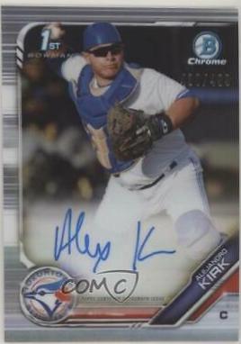 Alejandro Kirk [Refractor] #CPA-AK Baseball Cards 2019 Bowman Chrome Prospects Autographs