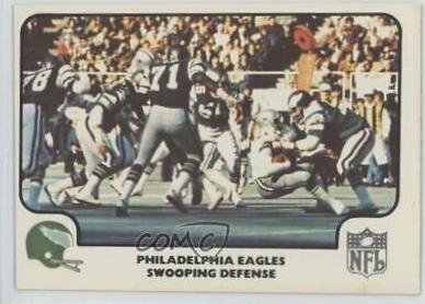 Philadelphia Eagles Swooping... #48 Football Cards 1977 Fleer Team Action