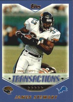 James Stewart #11 Football Cards 2000 Topps