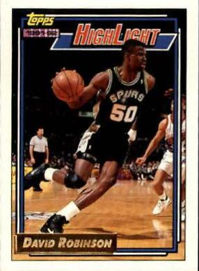 David Robinson #4 Basketball Cards 1992 Topps Gold