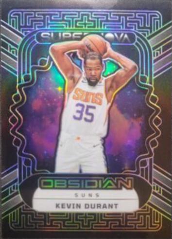 Kevin Durant #8 Basketball Cards 2022 Panini Obsidian Supernova