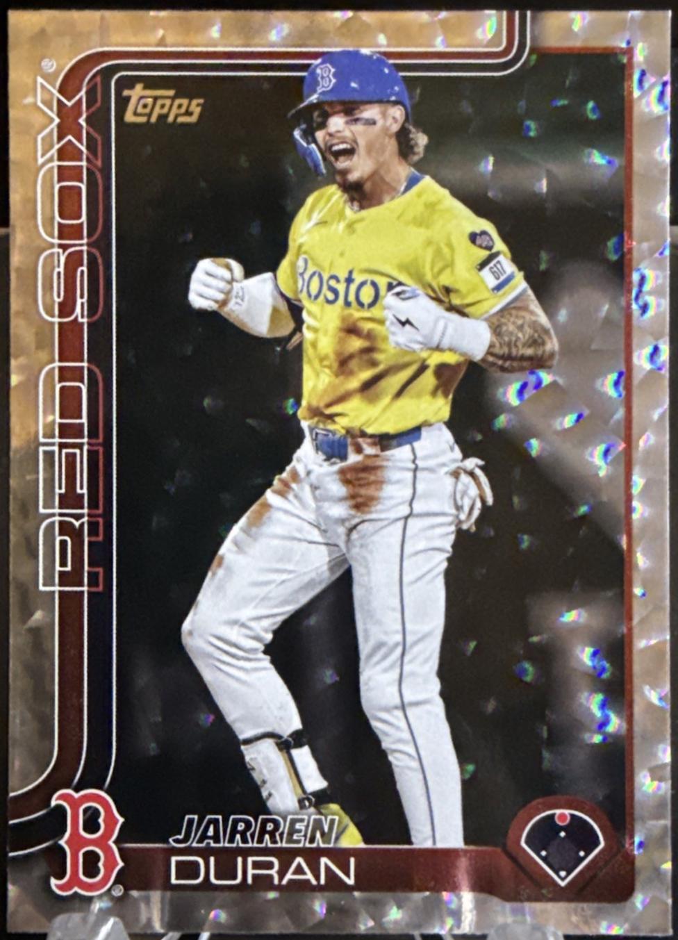 Jarren Duran [Silver Crackle Foilboard] #587