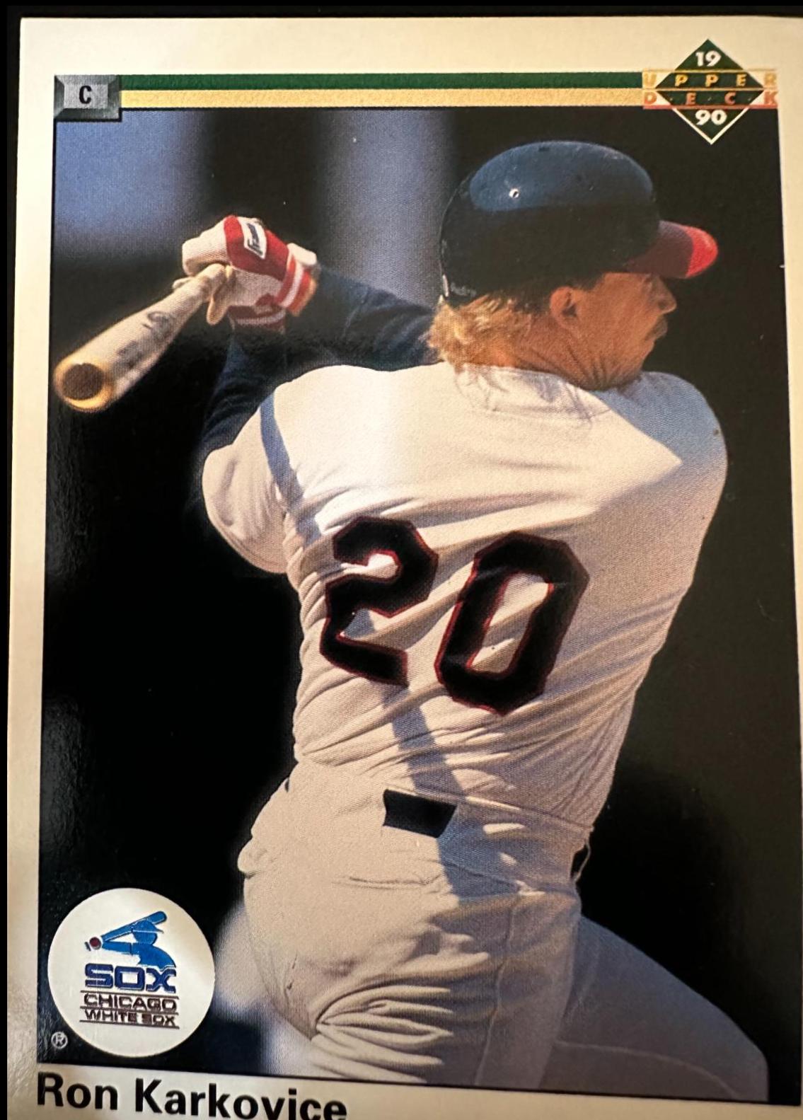 Ron Karkovice #69 Baseball Cards 1990 Upper Deck