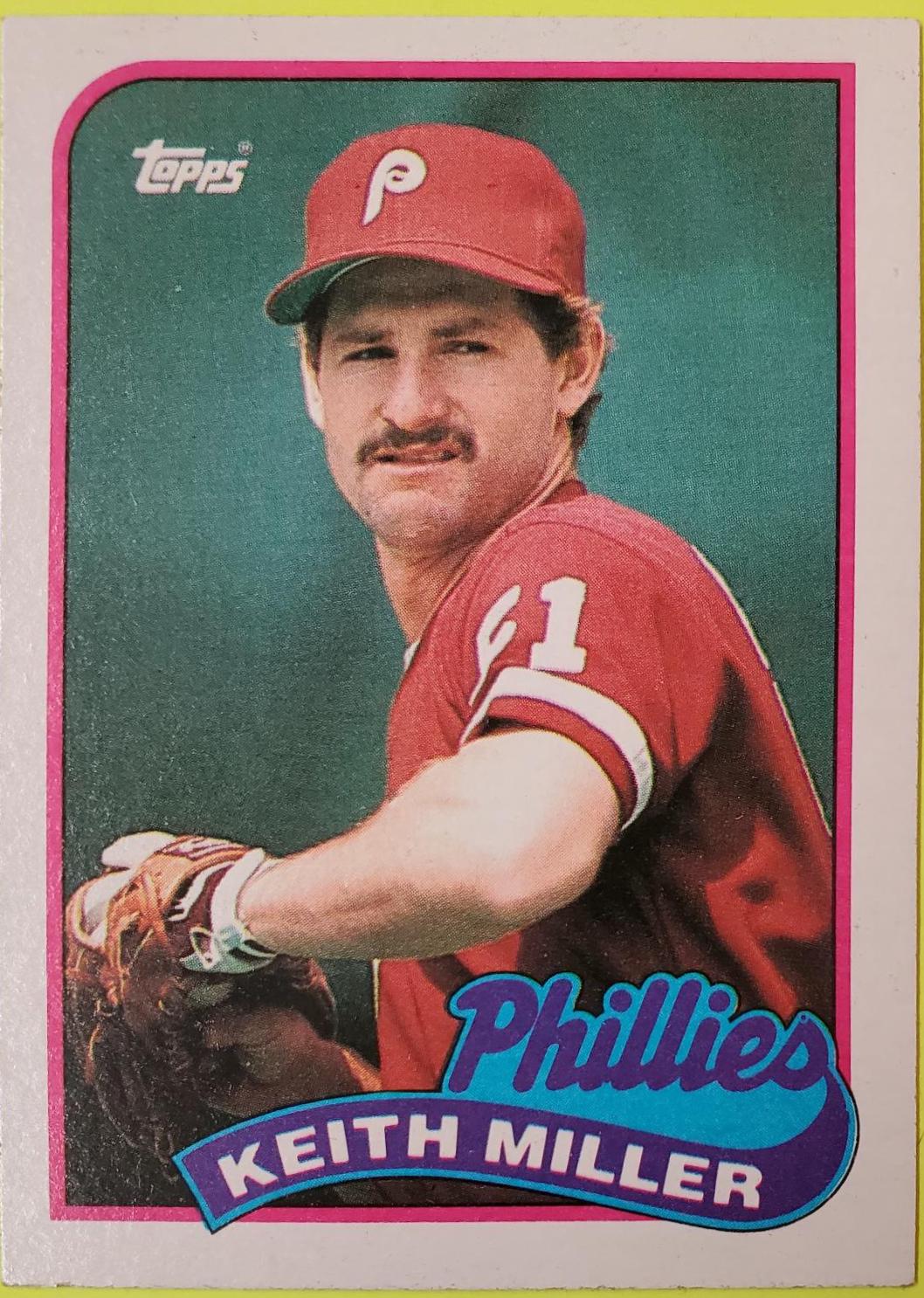 Keith Miller #268 Baseball Cards 1989 Topps Tiffany