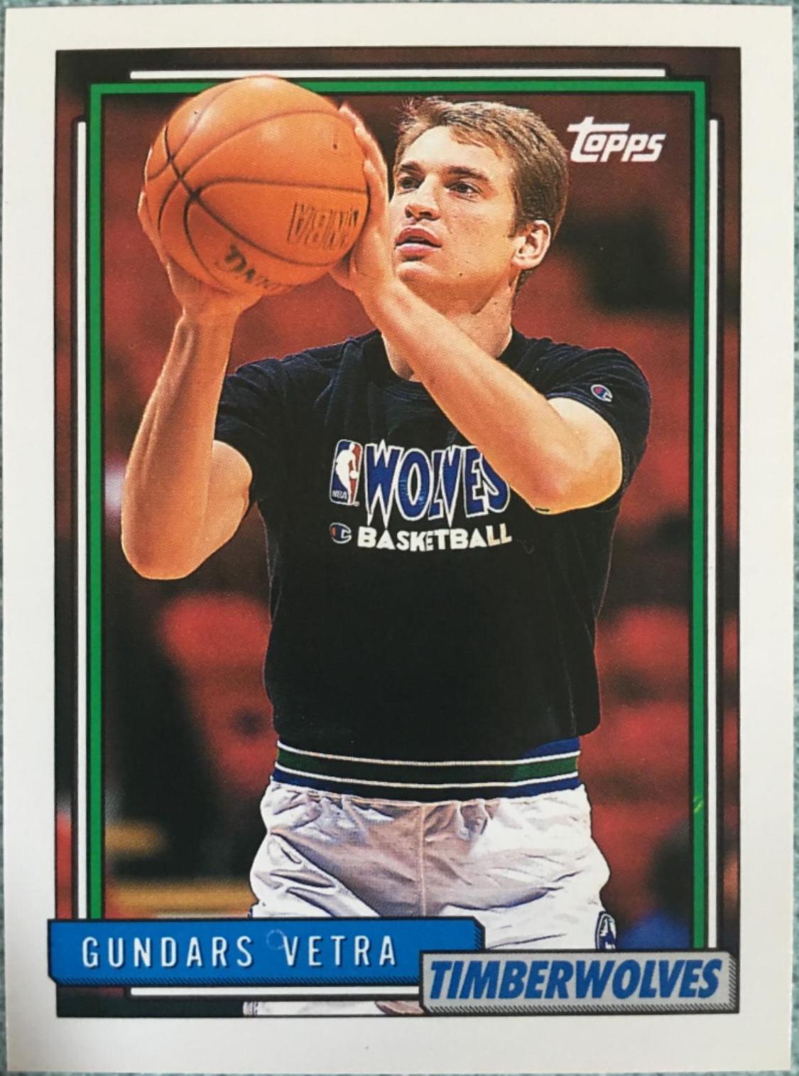 Gundars Vetra #304 Basketball Cards 1992 Topps