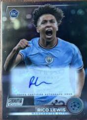 Rico Lewis #CA-RL Soccer Cards 2022 Stadium Club Chrome UEFA Competitions Autographs